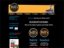 Tablet Screenshot of billspizzeria.com